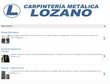 Tablet Screenshot of carpinteriametalicalozano.com